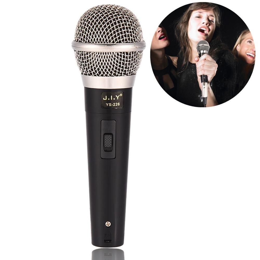 [AUSTRALIA] - Handheld Professional Wired Dynamic Microphone Clear Voice for Karaoke Vocal Music Performance, Handheld Mic with On/Off Switch 