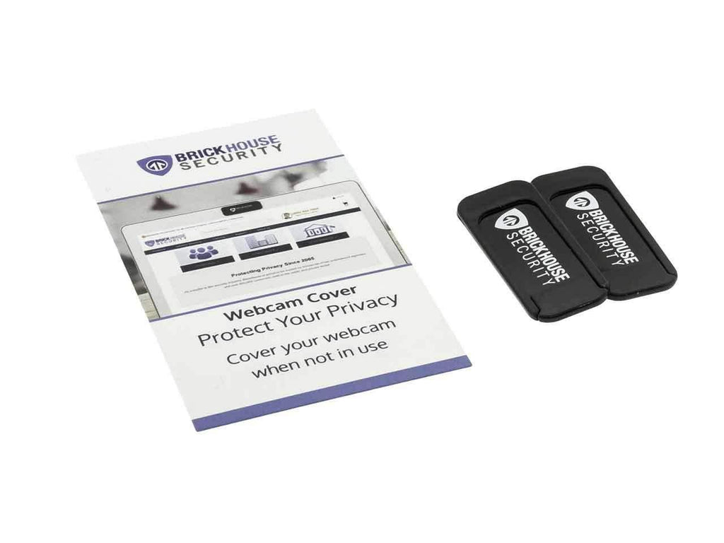 Brickhouse Security Webcam Covers - Prevent Unwanted Monitoring - Secure Your Laptop, Web Monitor, or Tablet - Small, Simple Slide Cover