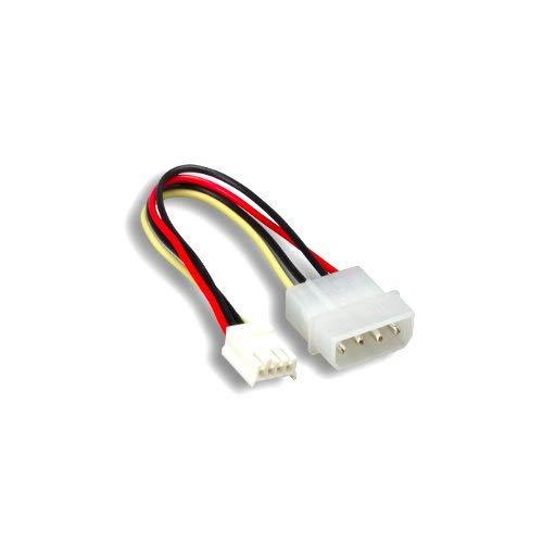 Kentek 6 Inch 6" 4 Pin Molex 5.25 Male to 4 Pin 3.5 Floppy Drive FDD Female M/F IDE DC Internal Computer PC Power Cable Adapter Cord