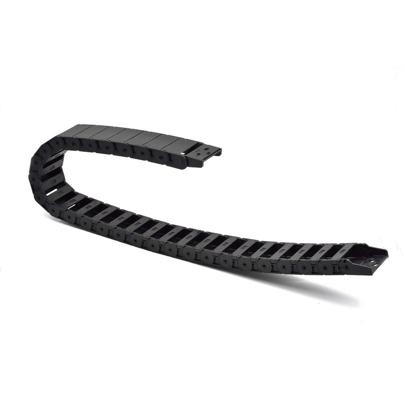 [AUSTRALIA] - Plastic Drag Chain Cable Carrier Closed Type with End Connectors R38 18 x 50mm L1000mm for Electrical CNC Router Machines 