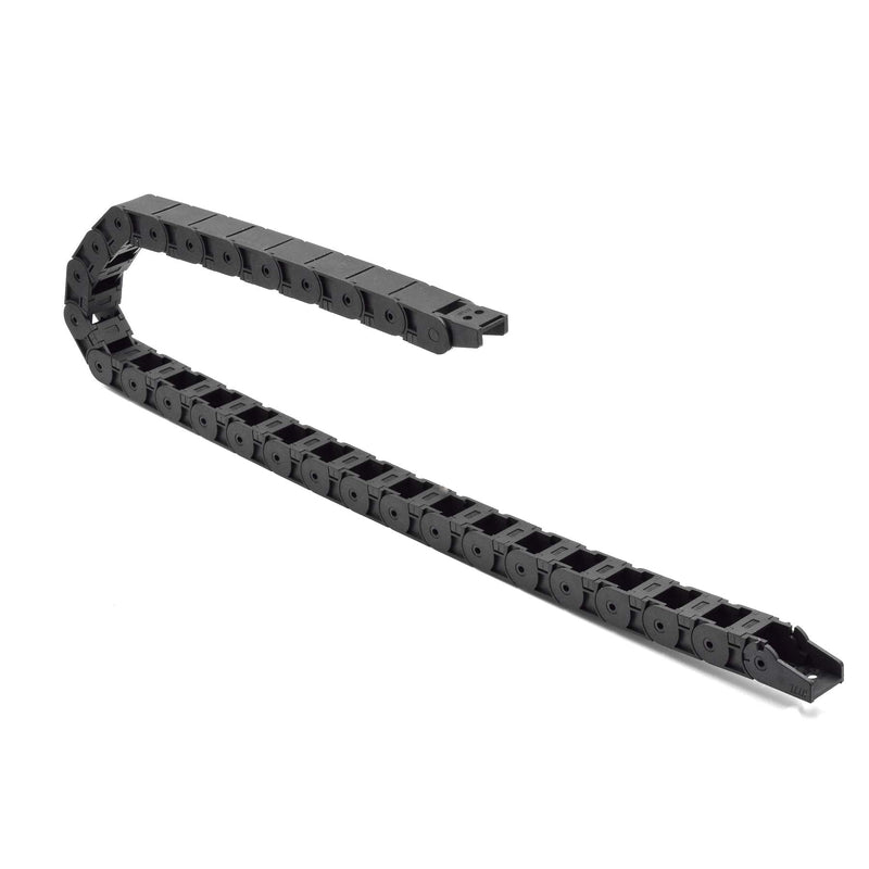 [AUSTRALIA] - Plastic Drag Chain Cable Carrier Closed Type with End Connectors R38 18 x 18mm L1000mm for Electrical CNC Router Machines 