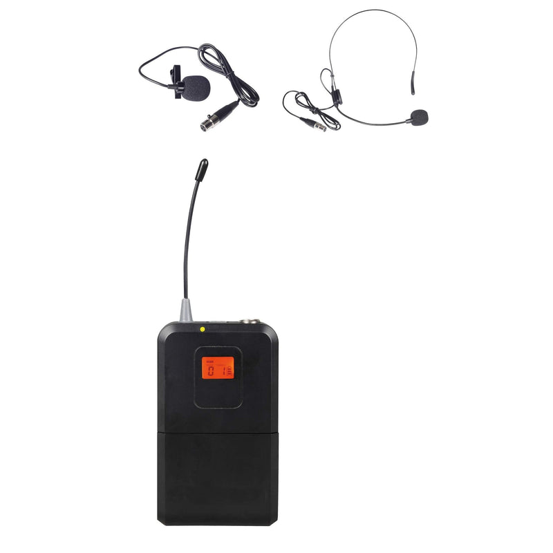 Aplomb BodyPack Transmitter with Lapel & Headset Mic for WM333 WM333B