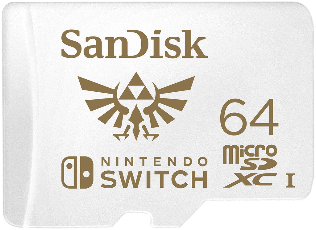 SanDisk 64GB microSDXC-Card, Licensed for Nintendo-Switch - SDSQXAT-064G-GNCZN Legend of Zelda Triforce