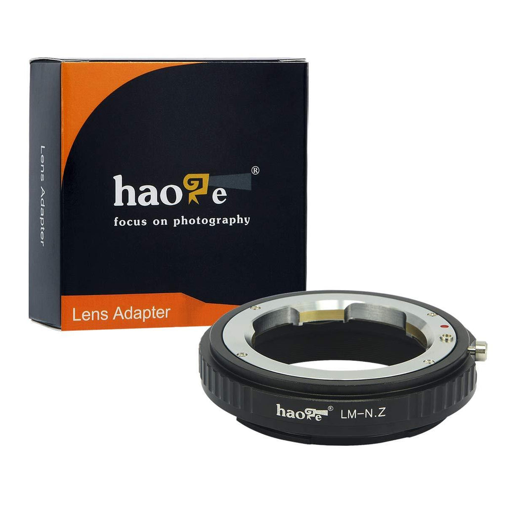 Haoge Manual Lens Mount Adapter for Leica M LM, Zeiss ZM, Voigtlander VM Lens to Nikon Z Mount Camera Such as Z6 Z7