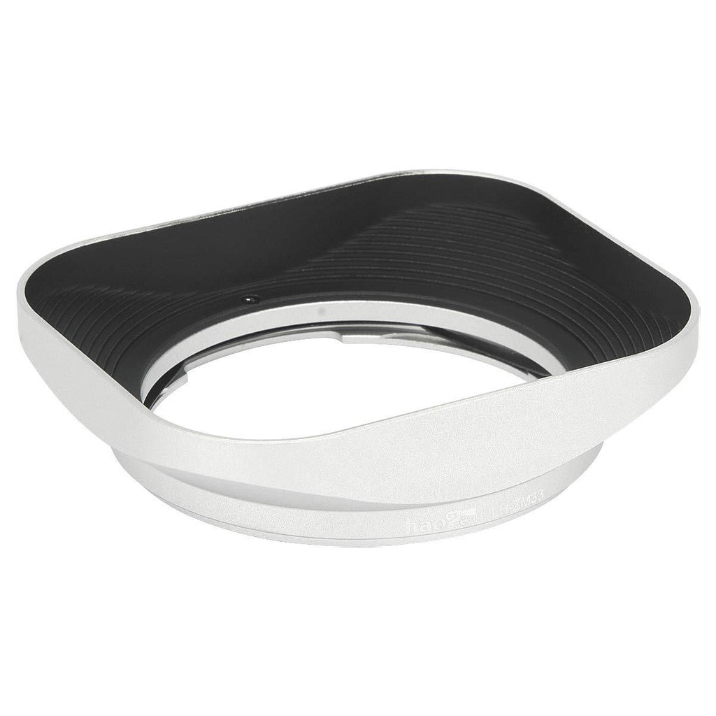 Haoge LH-ZM33 Bayonet Metal Square Lens Hood Shade Compatible with Carl Zeiss Distagon T 1.4/35 35mm f1.4 f/1.4 ZM Lens Silver Square - Silver