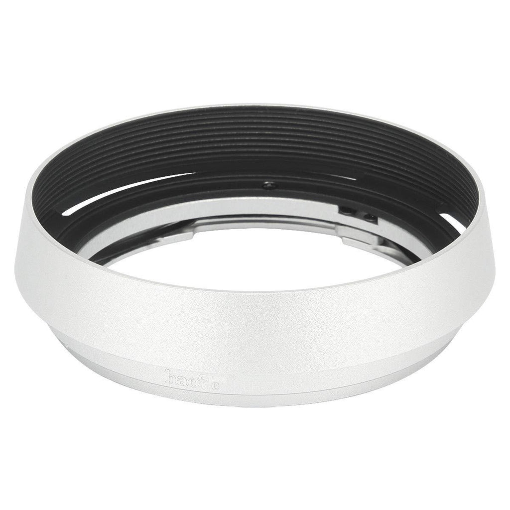 Haoge LH-ZM36 Bayonet Metal Round Lens Hood Shade Compatible with Carl Zeiss Distagon T 1.4/35 35mm f1.4 f/1.4 ZM Lens Silver Round - Silver