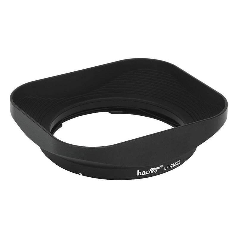 Haoge LH-ZM32 Bayonet Metal Square Lens Hood Shade Compatible with Carl Zeiss Distagon T 1.4/35 35mm f1.4 f/1.4 ZM Lens Black Square - Black