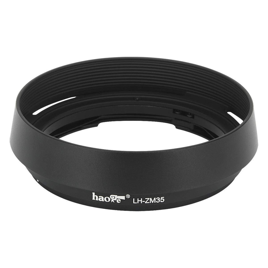 Haoge LH-ZM35 Bayonet Metal Round Lens Hood Shade Compatible with Carl Zeiss Distagon T 1.4/35 35mm f1.4 f/1.4 ZM Lens Black Round - Black