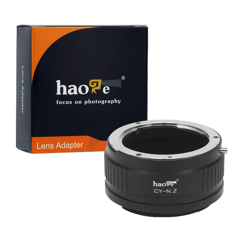 Haoge Manual Lens Mount Adapter for Contax/Yashica C/Y CY Mount Lens to Nikon Z Mount Camera Such as Z6 Z7