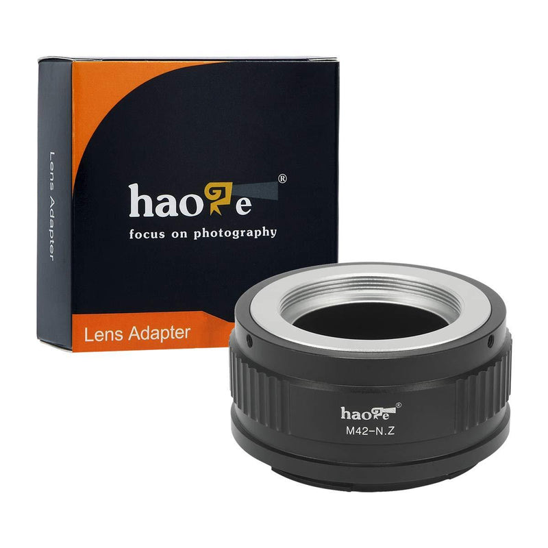 Haoge Manual Lens Mount Adapter for 42mm M42 Mount Lens to Nikon Z Mount Mirrorless Camera Such as z6ii z7iiZ6 Z7