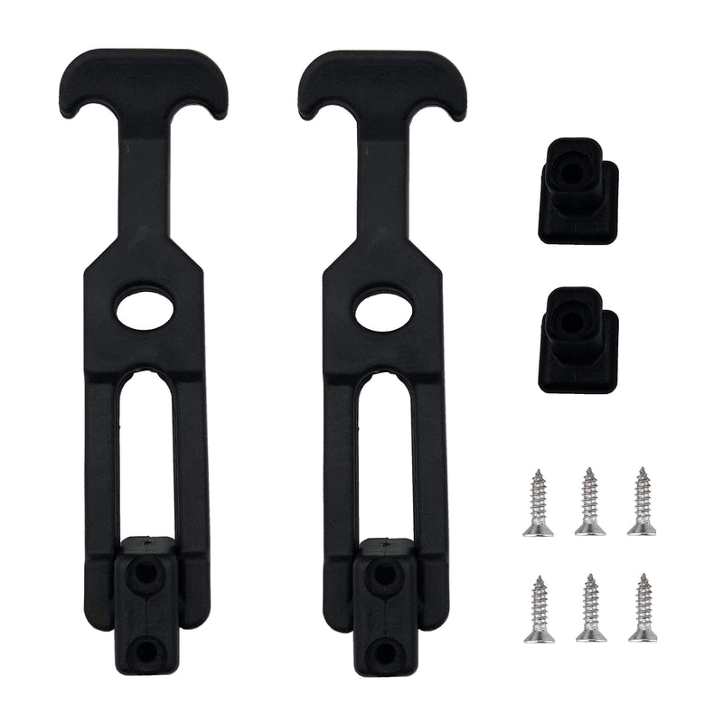 Creatyi 2 PCS Latest Model 6.3'' Rubber Flexible T-Handle Draw Latches,for Tool Box,Cooler, Golf Cart, Engineering Machine Hood or Farm Machinery Style 1
