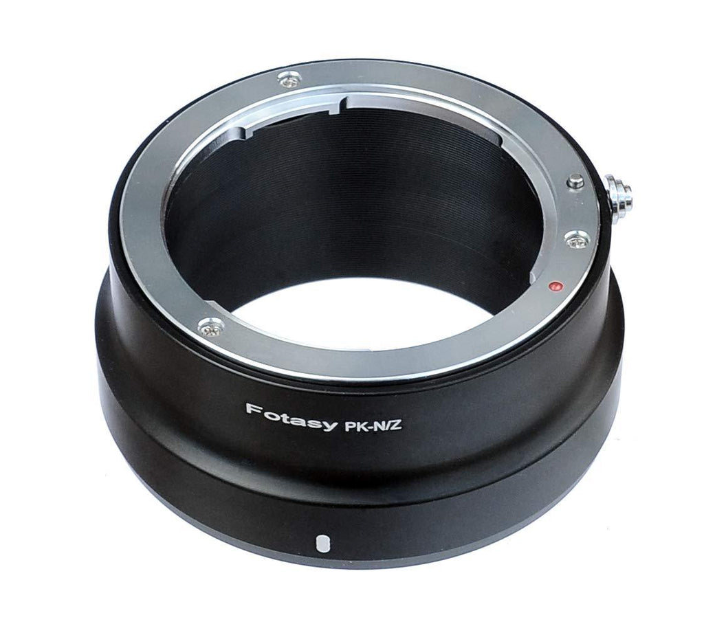 Fotasy PK Lens to Nikon Z Mount Adapter, Pentax K Mount to Nikon Z Mount Adapter, PK Z Mount, fits Pentax PK Lens & Nikon Z Mirrorless Camera Z5 Z50 Z6 Z7 Z6 II Z7 II PK - Nikon Z