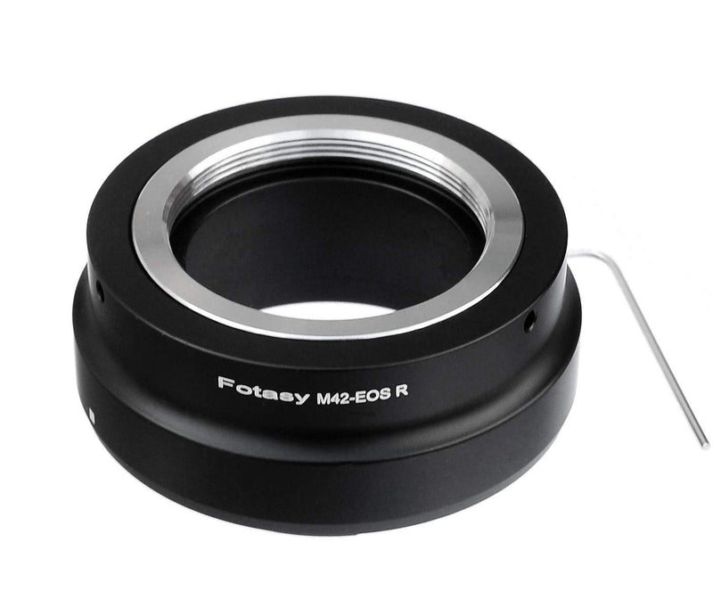 Fotasy M42 42mm Screw Mount Lens to Canon EOS RF Mount Metal Adapter, Adjustable M42 EOS R Adapter Ring, M42 EOS R, fits M42 Lenss & Canon EOS R Mirrorless Camera EOS R/RP/Ra / R5 / R6 M42- EOS RF