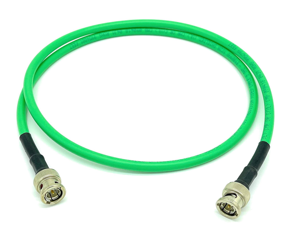 1.5ft AV-Cables 3G/6G HD SDI BNC RG59 Cable Belden 1505A - Green 1.5ft