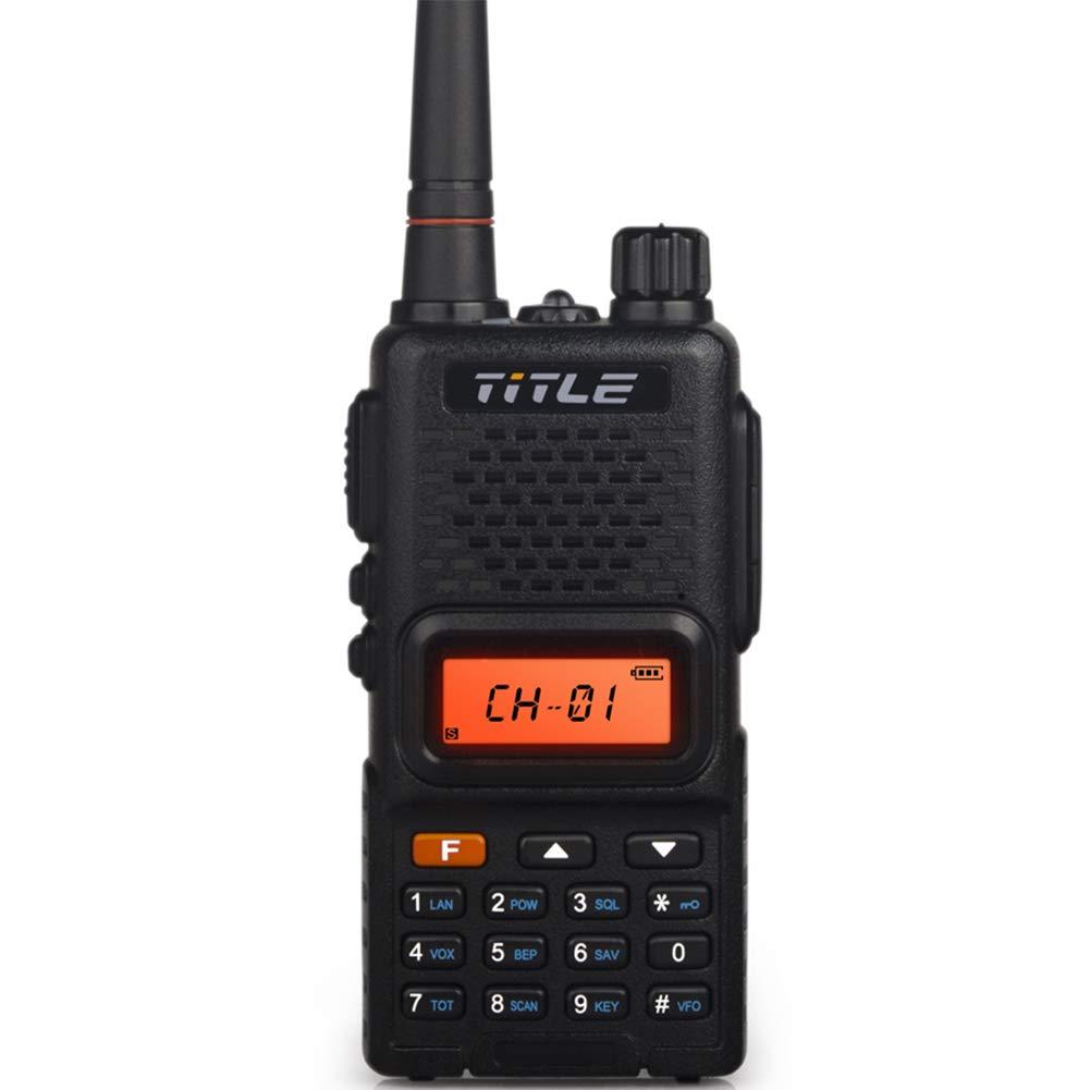 Title Protable Radio Dual Band UHF 400-520MHZ FM Radio VOX Voice Control Two Way Radio Strong Light Flashlight Walkie Talkie TITK4-H1