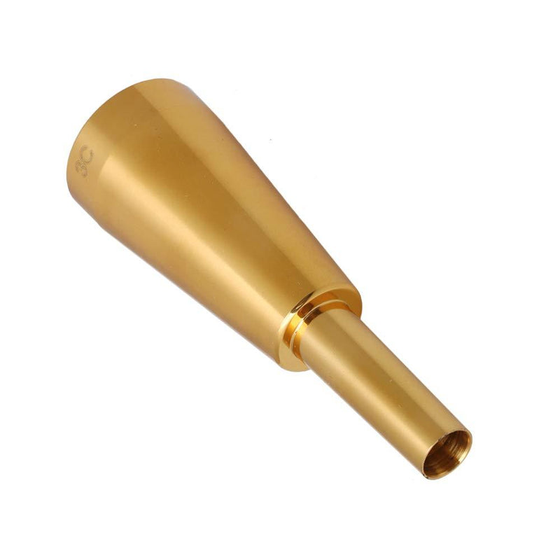 Mxfans 9.8mm Outer Diameter 3C Trumpet Mouthpiece Replacement Golden-Plated