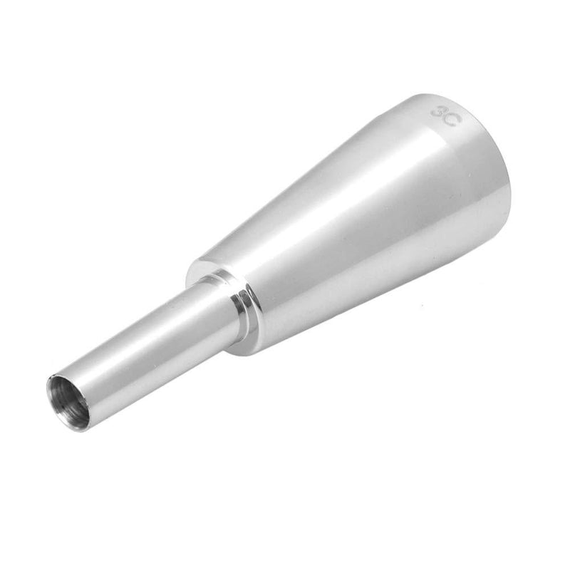 Mxfans 9.8mm Outer Diameter 3C Trumpet Mouthpiece Replacement Part Silver