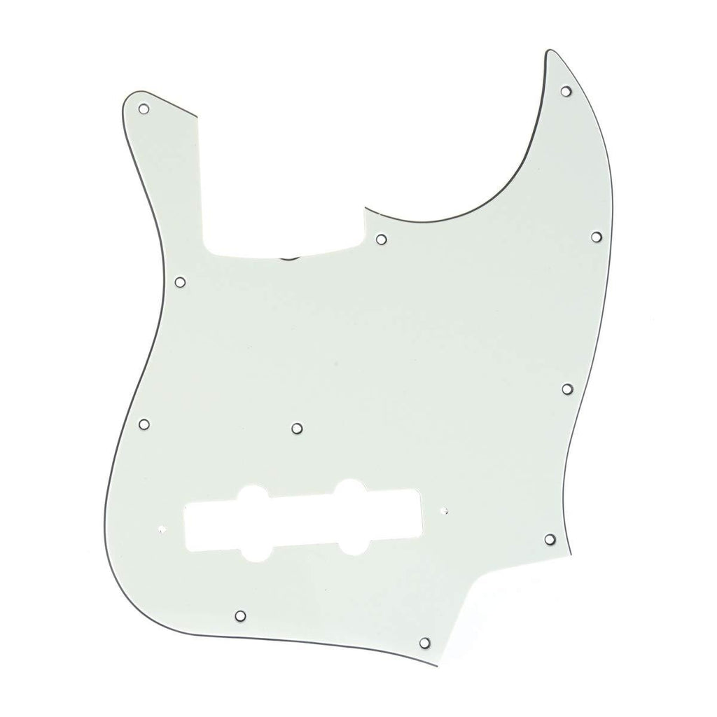 Musiclily Pro 11-Hole J Bass Pickguard for JPN Fender Japan 4-String Jazz Bass, 3Ply Ivory