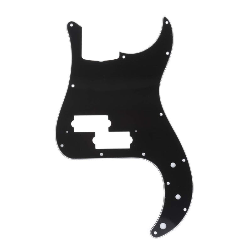 Musiclily Pro 13-Hole P Bass Pickguard for JPN Fender Japan 4-String Precision Bass, 3Ply Black