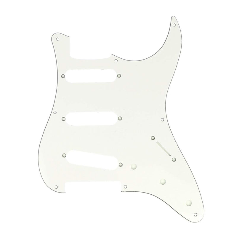 Musiclily Pro 8-Hole Guitar Strat Pickguard for JPN Fender Japan 57 Vintage Style Stratocaster, 3Ply Parchment