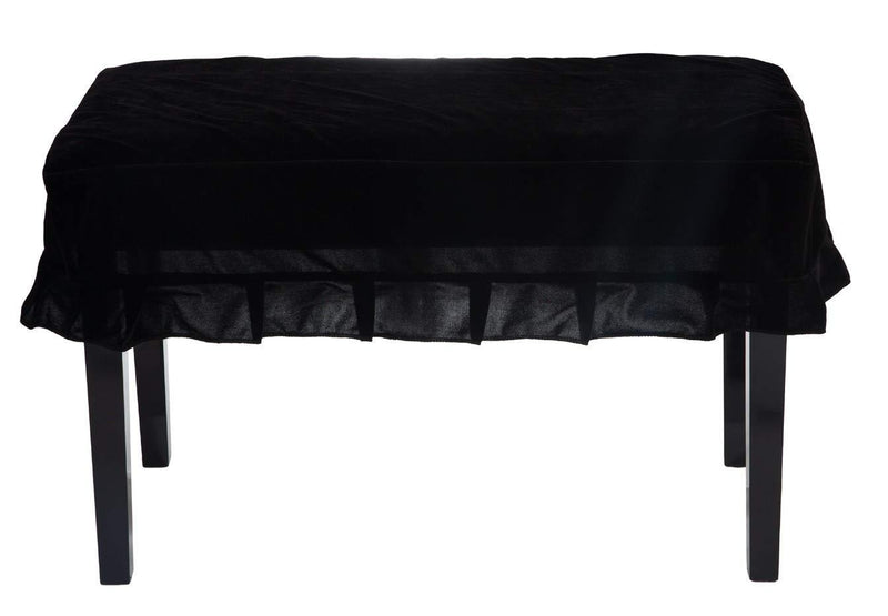 Timiy Universal Piano Stool Chair Bench Cover or Piano Dual Seat Bench(Black)