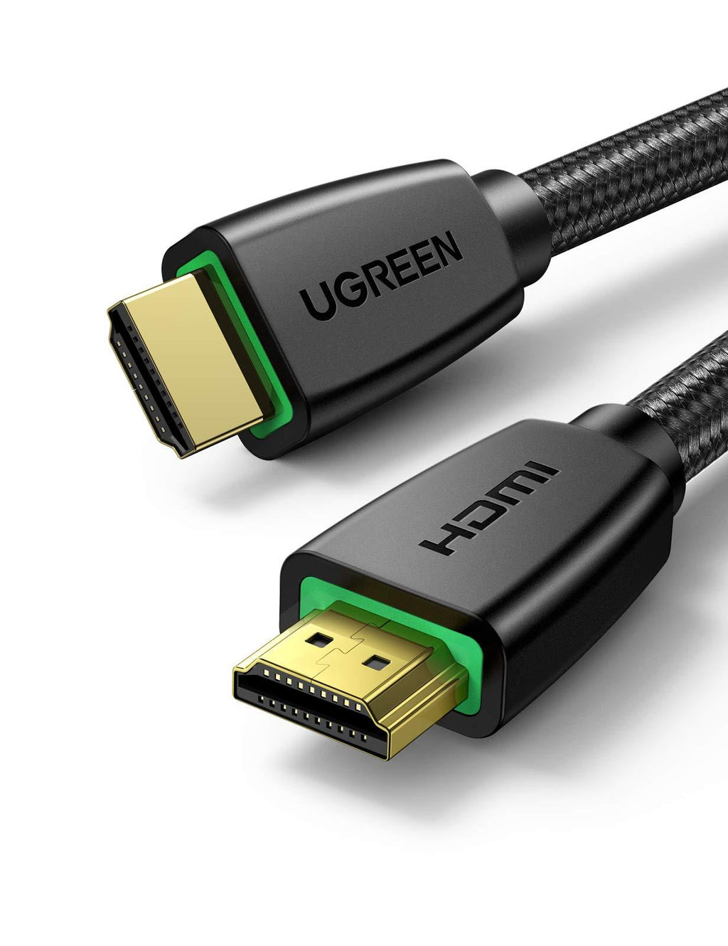 UGREEN HDMI Cable 4K Braided High Speed HDMI Cord 18Gbps with Ethernet Support 4K 60HZ Compatible for UHD TV Monitor Computer Xbox 360 PS5 PS4 Blu-ray and More 10FT