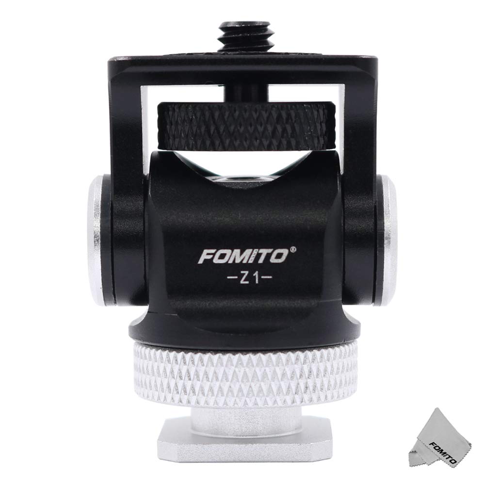 Fomito Z1 Camera Monitor Holder Mount Arm Hot Shoe Adapter for Camera Field Monitor, Smartphone, GoPro, LED Video Light, Microphone