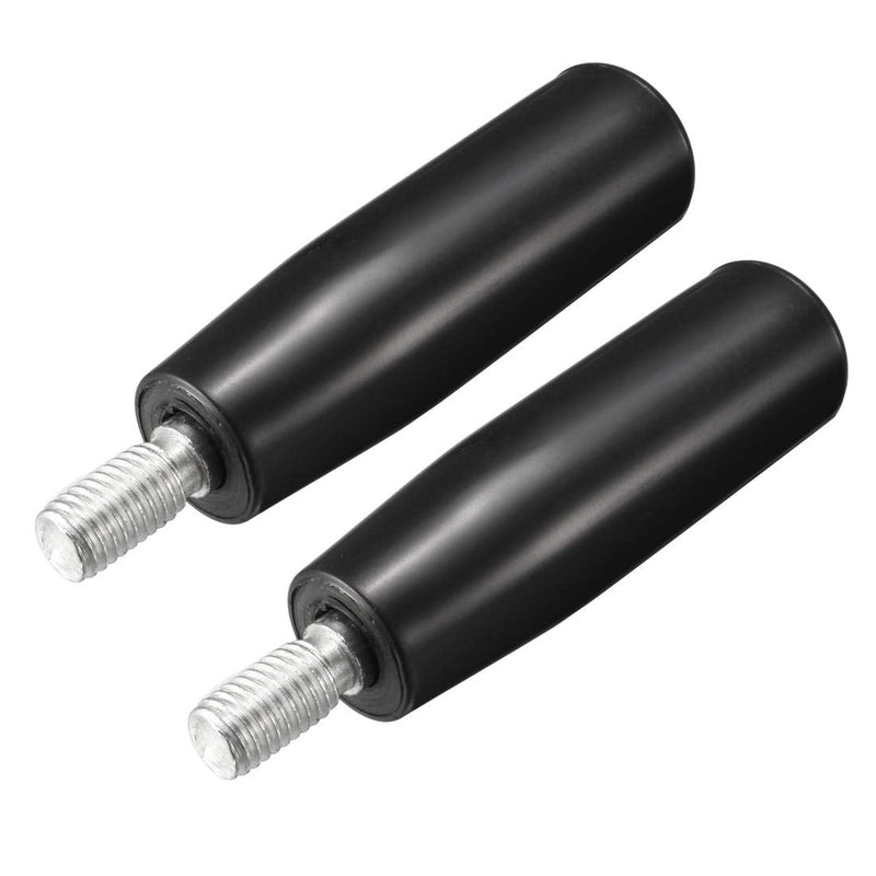 uxcell 2Pcs Revolving Handwheel Machine Handle M10 Male Threaded Stem for Milling Machinery M10 x 80mm