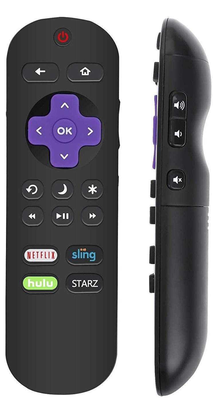 LC-RCRUS-18 Remote Control Compatible with Sharp Roku TV LC-32LB591U LC-55LBU591U LC-50LBU591U LC-43LBU591U LC-65LBU591U LC-32LBU591U 398GR10BESPN0002 LC-32LB481U LC-43LB481C LC-43LB481U