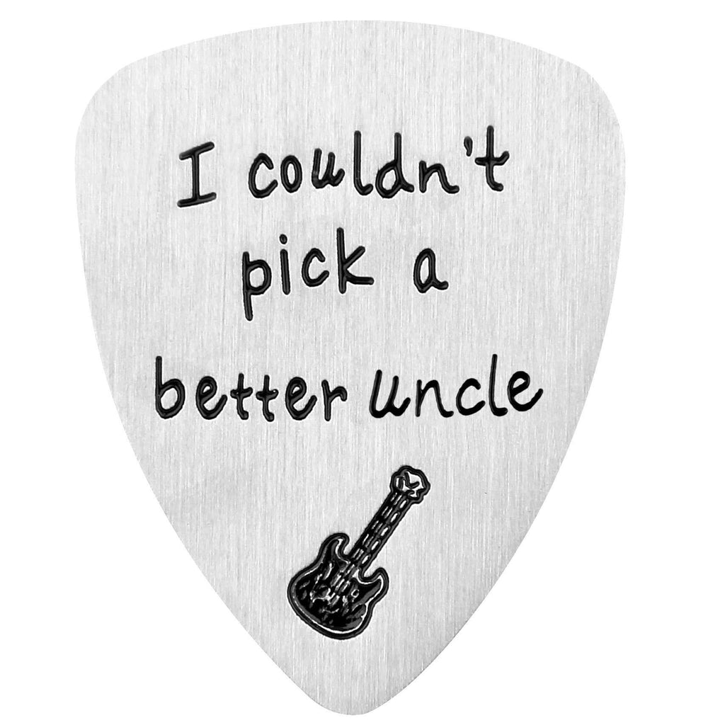 Guitar Pick, I Couldn't Pick a Better Uncle, Anniversary Gift for Musician Guitar Player Christmas Birthday Gifts