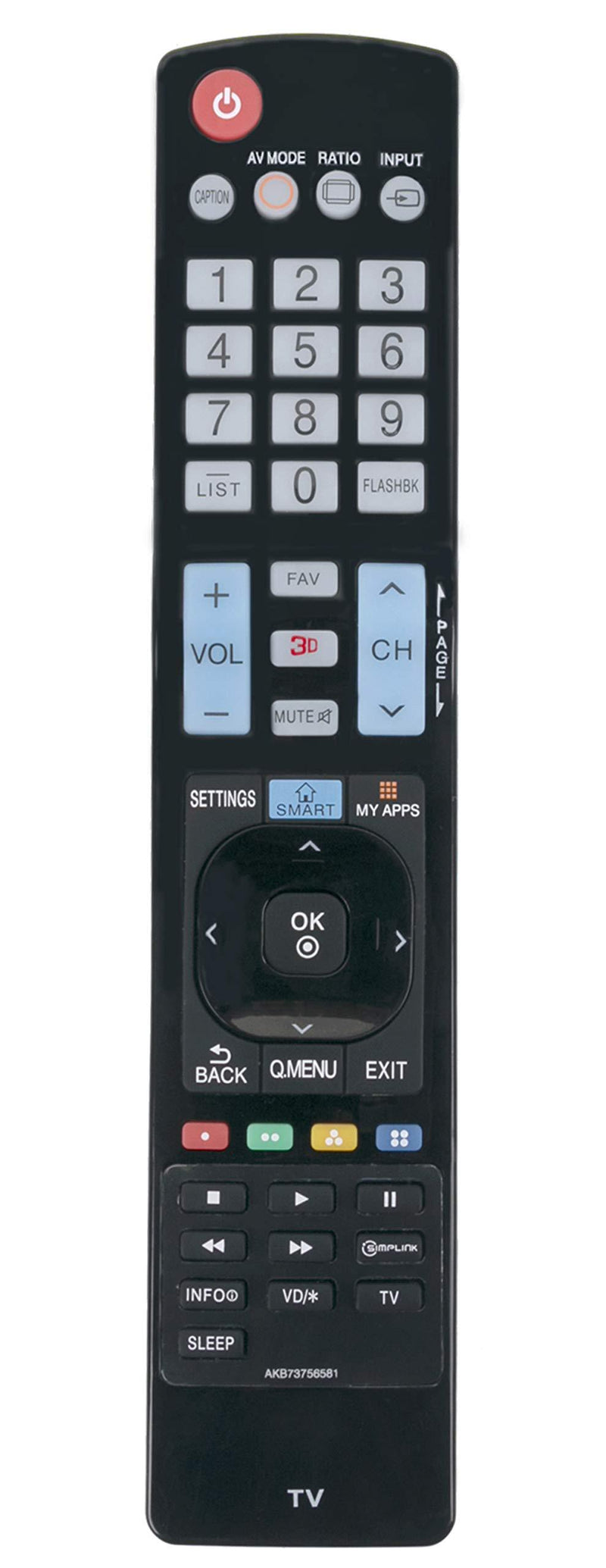 AKB73756581 Replaced Remote Control Compatible with LG TV 40UB8000 UB8300 Series 49UB8200 55UB8200 60UB8200 55UB8300 65UB9200 49UB8300