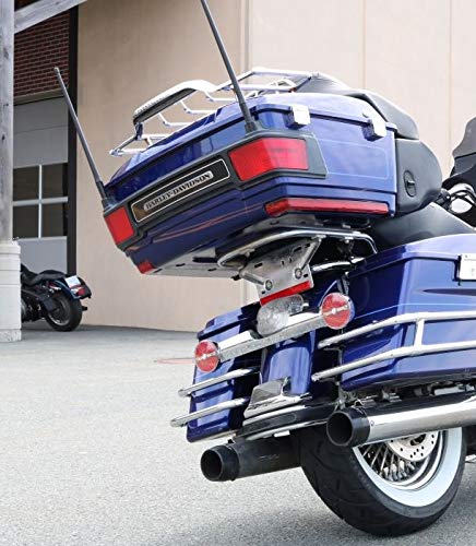 2-pack Short Whip Metal AM/FM/XM CB Antenna Mast for Harley Davidson 13 inch