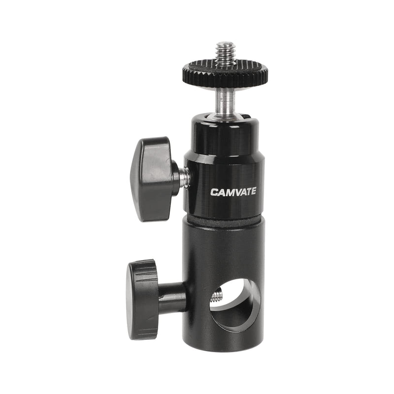 CAMVATE Light Stand Mount Articulated 1/4''-20 Mini Ball Head for Monitor/LED Light