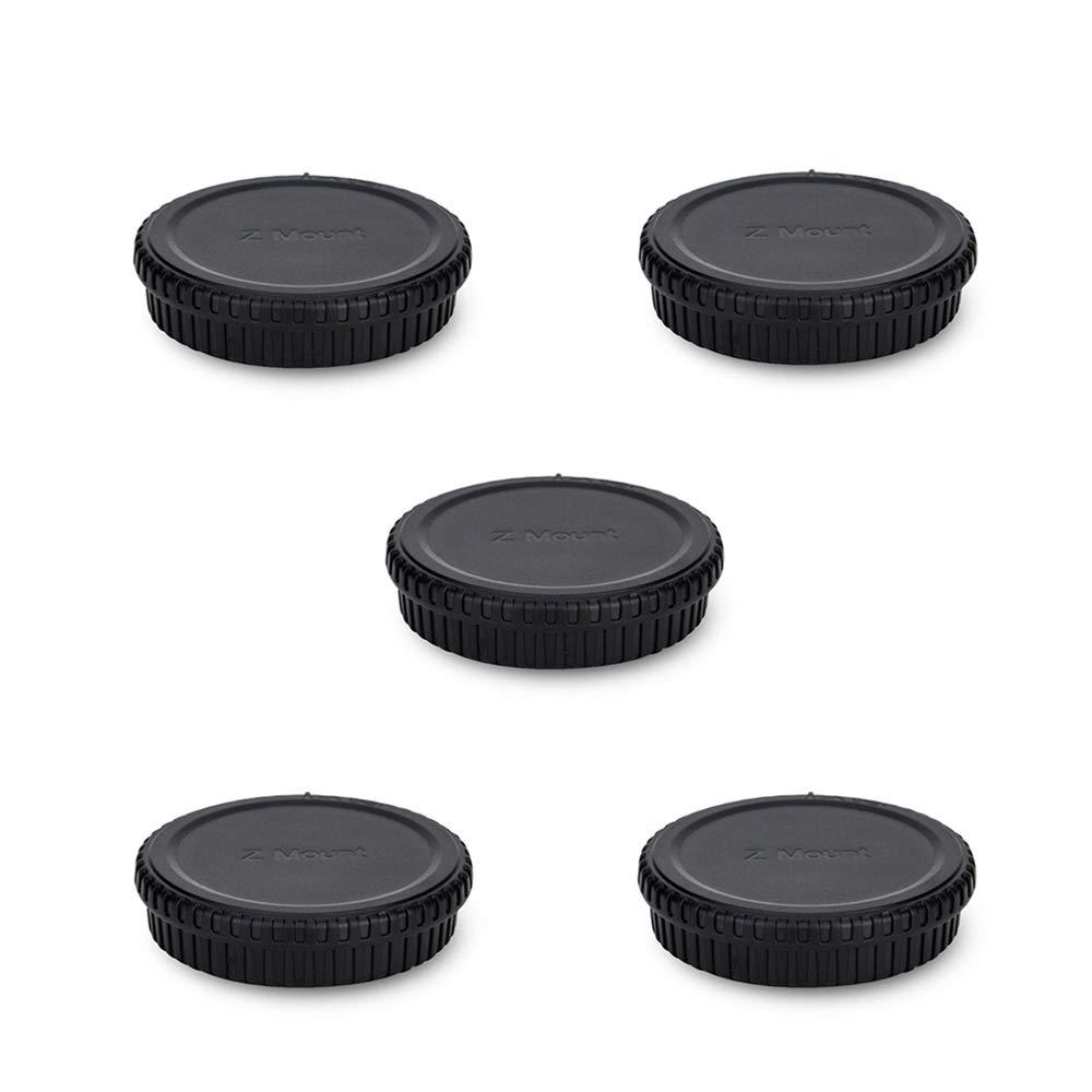 Rear Lens Cap & Body Cap Cover Fit for Z Mount for Nikon Z50 Z7 Z6 Replace LF-N1 Lens Cap & BF-N1 Body Cap -5 packs 5 Packs