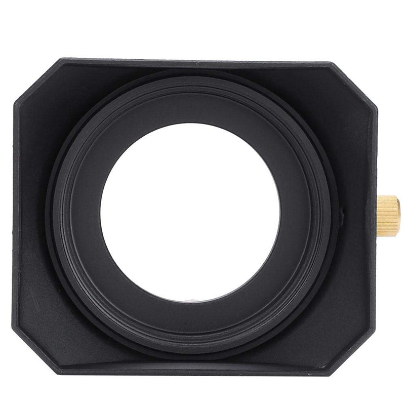 Acouto 39mm Square Lens Hood for DV Camcorder Digital Video Camera Lens Filter Portable Square Lens Hood Cover Shade Accessory (39mm)