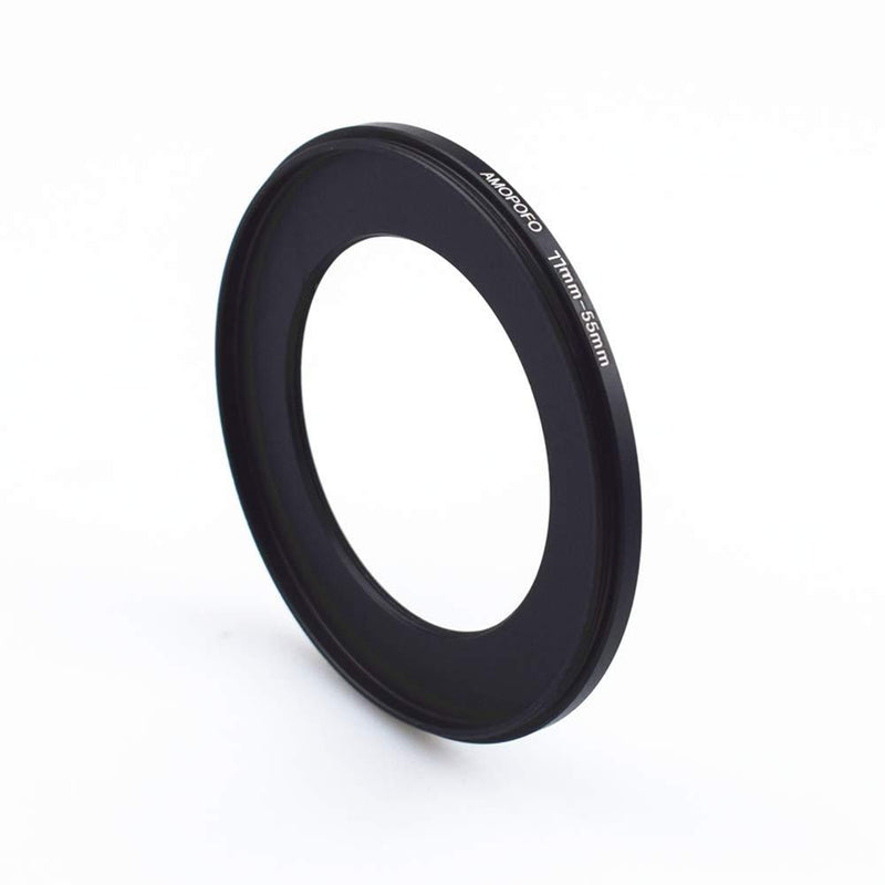 Universal 77-55mm /77mm to 55mm Step-Down Ring Filter Adapter for UV,ND,CPL,Metal Step-Down Ring Adapter