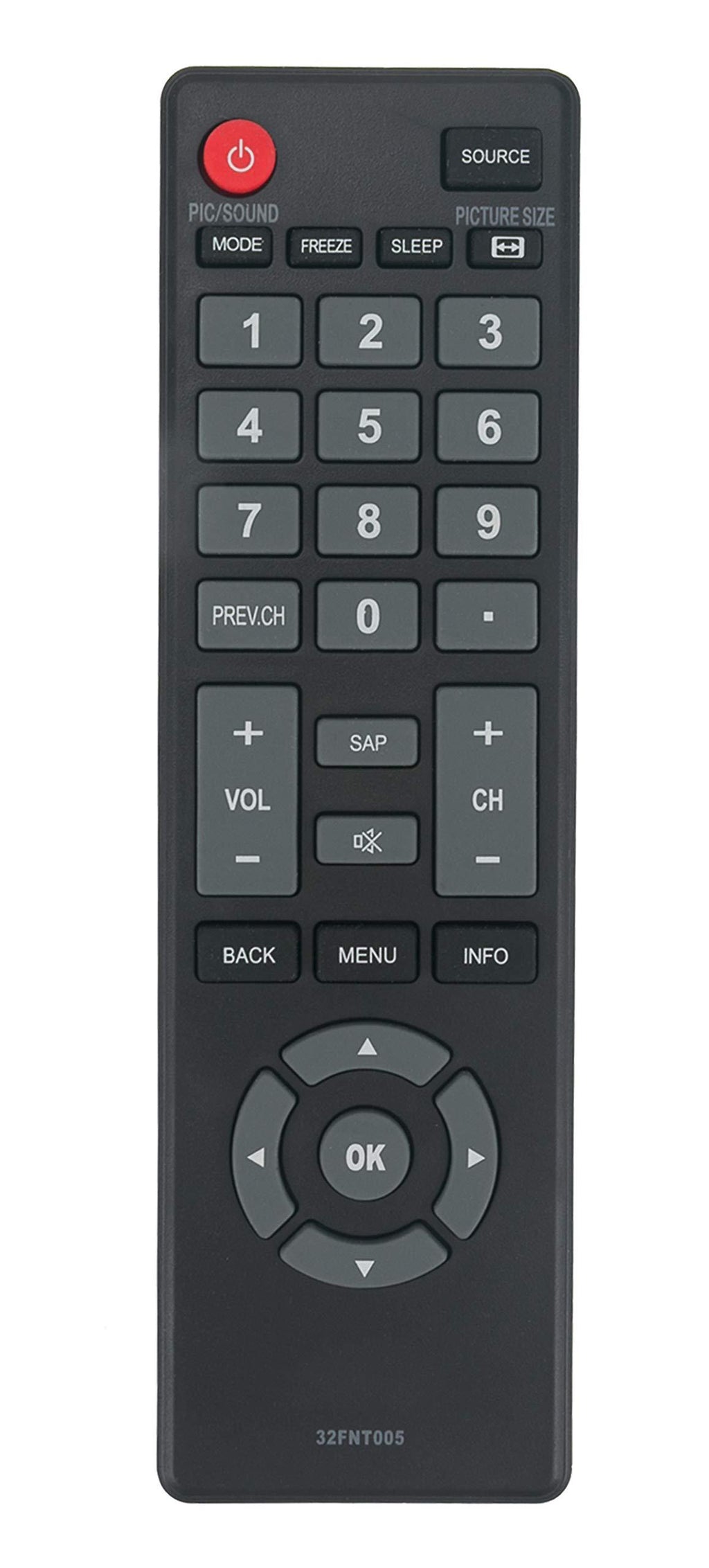 AULCMEET 32FNT005 Remote Control Compatible with MAGNAVOX TV 24ME403V/F7 32ME303V/F7 40ME325V/F7