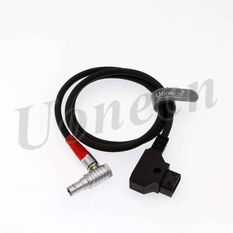 Uonecn for Anton Bauer Power Cable for Zacuto Gratical Eye Viewfinder D-Tap to Right Angle 2 Pin Male Rotate 180 Degree 28''