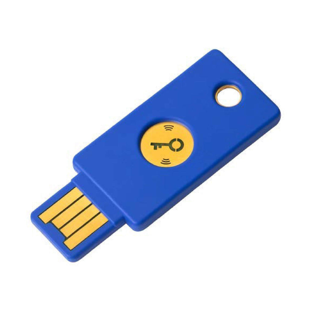 Yubico FIDO Security Key NFC - Two Factor Authentication USB and NFC Security Key, Fits USB-A Ports and Works with Supported NFC Mobile Devices – FIDO U2F and FIDO2 Certified - More Than a Password