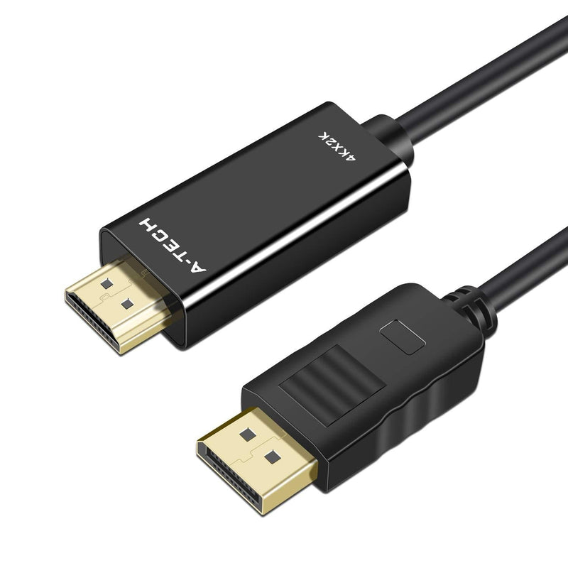 A-technology DisplayPort to HDMI Cable15ft(5m),DP to HDMI Cable 4k,1080P Adapter Converter-Black (15ft) 15ft