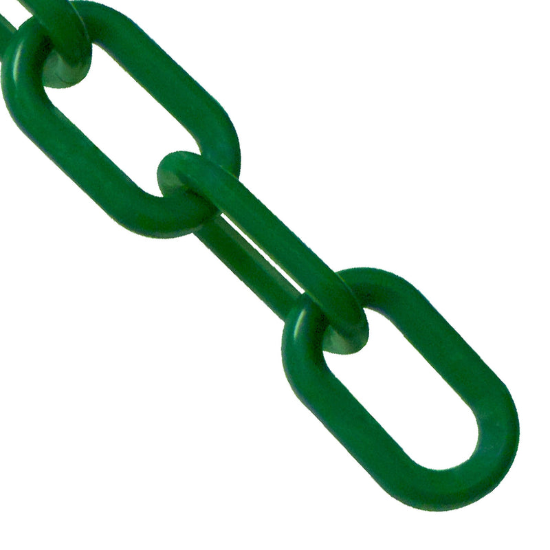 [AUSTRALIA] - Mr. Chain Plastic Barrier Chain, Evergreen, 1-Inch Link Diameter, 25-Foot Length (10054-25) 