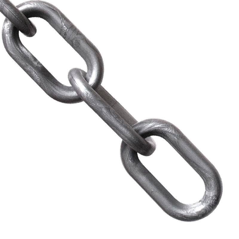 Mr. Chain Plastic Barrier Chain, Silver, 1-Inch Link Diameter, 50-Foot Length (10008-50)