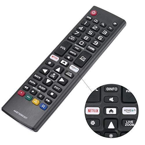 VINABTY AKB75095307 Replaced Remote fit for LG Smart 4K TV 55SJ8000 55SJ800A 55SJ8500 60SJ8000 60SJ800A 60SJ8500 65SJ8000 65SJ800A 65SJ8500 65SJ850A 65SJ9500 75SJ8570 75SJ857A 86SJ9570