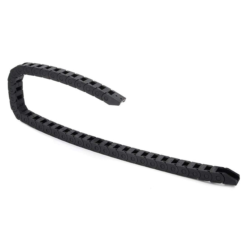 DollaTek 10mm x 10mm Black Plastic Cable Wire Carrier Drag Chain 1M Length for CNC