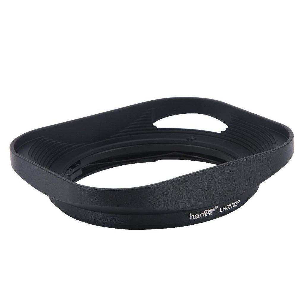 Haoge LH-ZV03P Lens Hood for Carl Zeiss Distagon T 2.8/21 21mm f2.8 ZM, C Biogon T 4.5/21 21mm f4.5 ZM, 2.8/25 25mm f2.8 ZM, 2.8/28 28mm f2.8 ZM, C Sonnar T 1.5/50 50mm f1.5 ZM Hollow Out Designed Square - Black - Hollow Out Designed