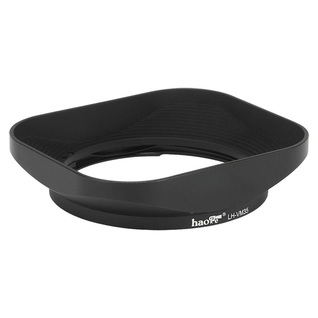 Haoge LH-VM35 Bayonet Metal Square Lens Hood Shade Compatible with Voigtlander Nokton Aspherical ASPH 40mm f/1.2 VM, 35mm f1.2 VM, 50mm f1.2 VM Leica M Lens Replaces LH-8 Black