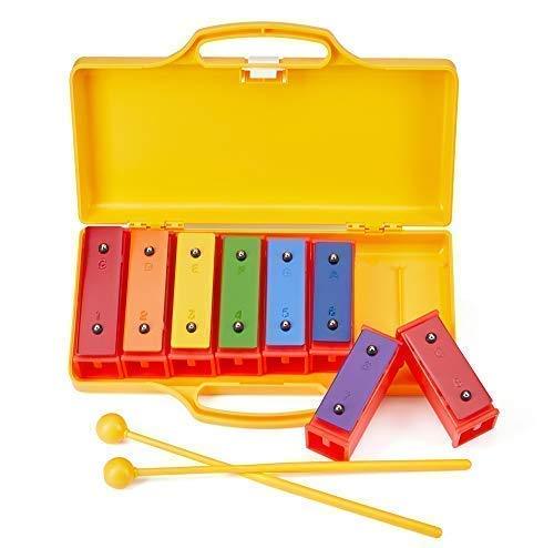 Silverstar Professional Xylophone Glockenspiel 8NOTE Xylophone for kids musical instrument percussion instruments xylophone instrument chime bar Yellow case