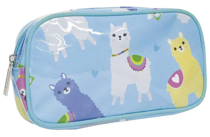 iscream 'Glama Llama' 8.5" x 4.5" Bold Print Zippered Cosmetic Bag 8.5" x 4.5" Glama Llamas