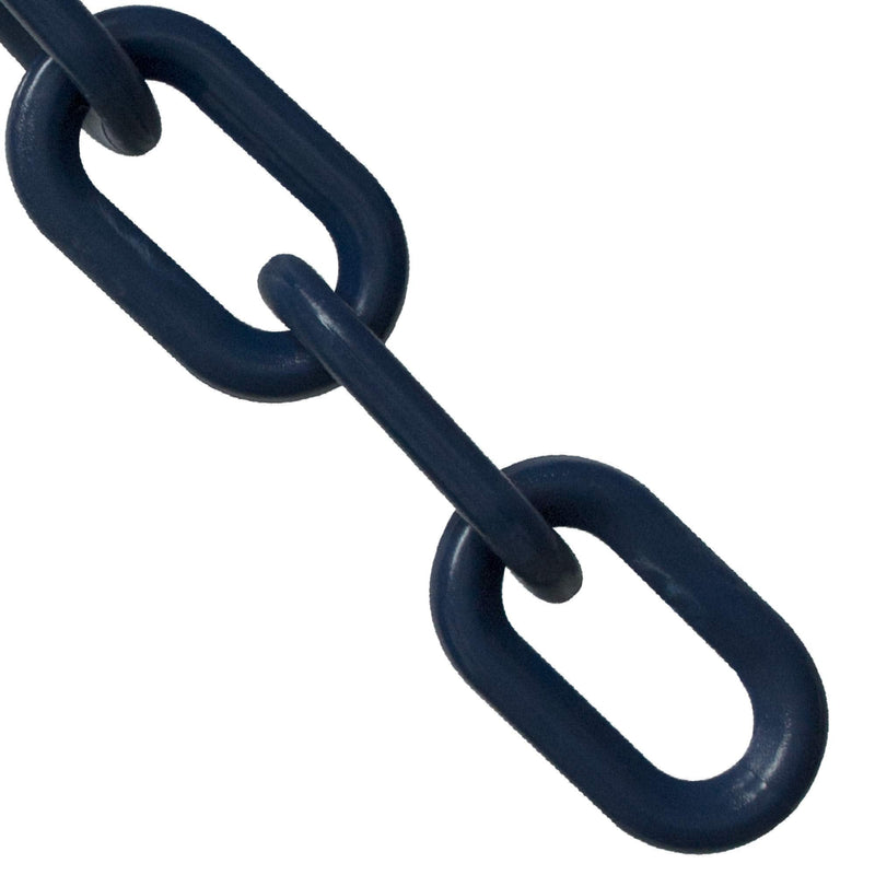 Mr. Chain Plastic Barrier Chain, Cobalt Blue, 1-Inch Link Diameter, 25-Foot Length (10066-25)