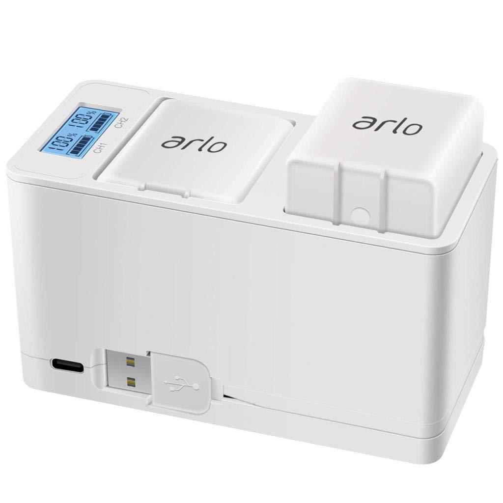 Feirsh Battery and Charger Station Gift for Arlo, Dual Rechargeable Batteries and Charging Station Compatible for Arlo Pro/Pro 2/Go Camera (No Batteries)